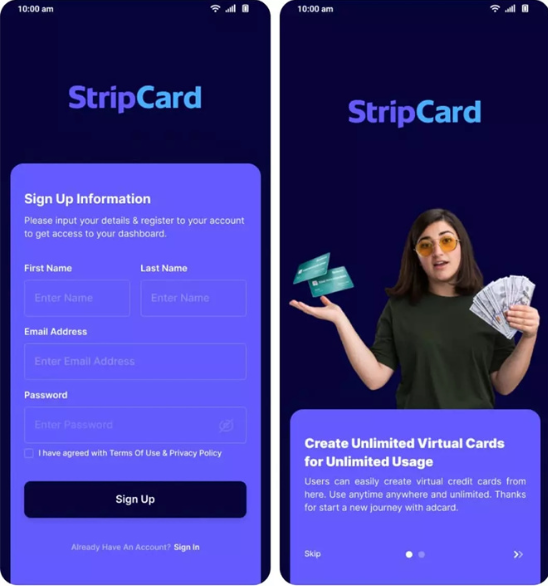 StripCard v3.2.0 在线数字虚拟信用卡系统+APP源码