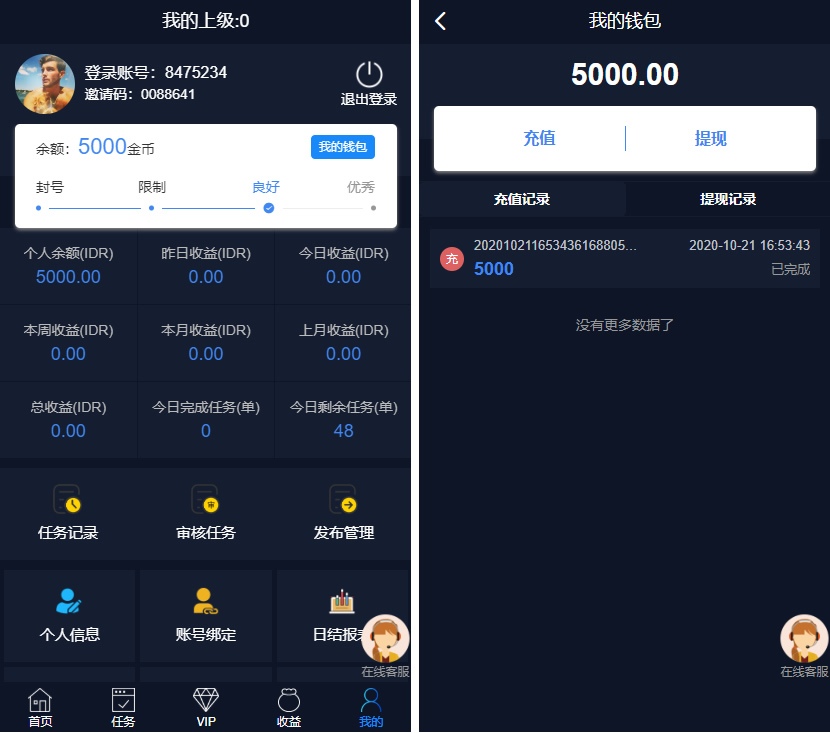 国际多语言版抖音+快手+脸书+LINE+TIKTOK悬赏平台插图