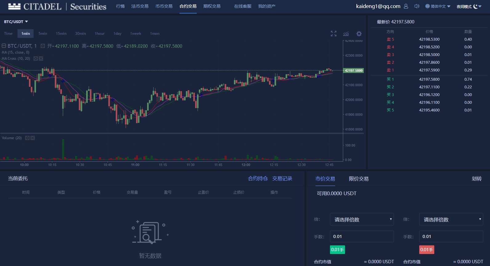 黑夜模式BBANK交易所 PC+手机端 期权带锁仓挖矿插图1