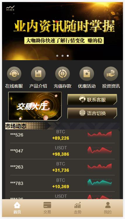 多语言/完美BTC/USDT/PC28伪交易所插图6