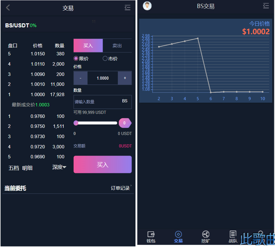BS比特之星挖矿/交易源码插图2