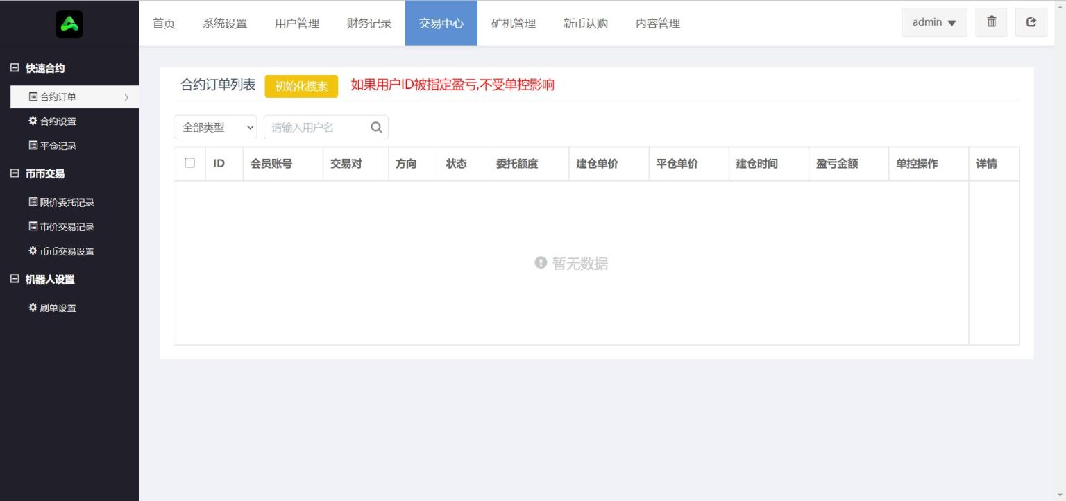 可控+8国多语言交易所源码+币币+秒合约+矿机+申购+多功能系统插图8