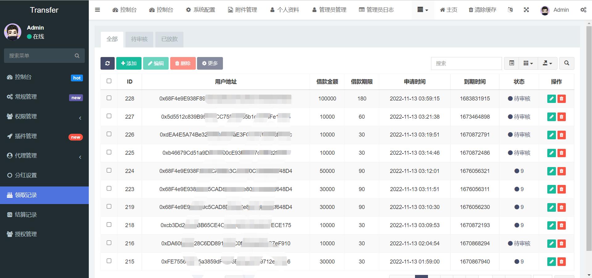 6语言的USDT借贷授权管理源码插图6