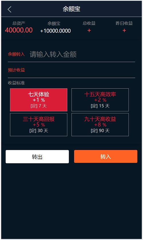 全新改版UI微交易系统股票配资理财系统源码,微盘,资金盘源码插图1