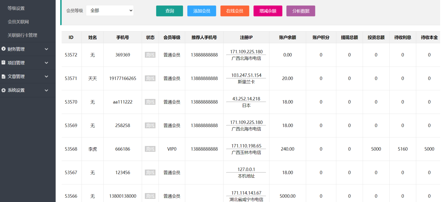 资金盘投资理财源码-可以改-基于影视投资二开无错版本功能齐全