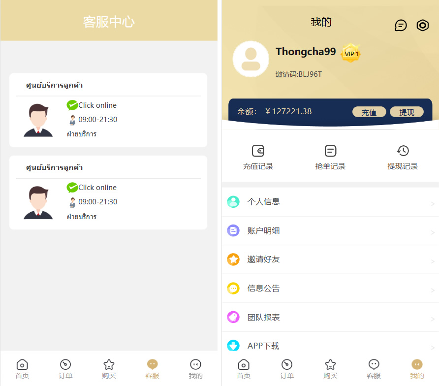 9国语言+9套UI海外多语言刷单抢单源码插图1
