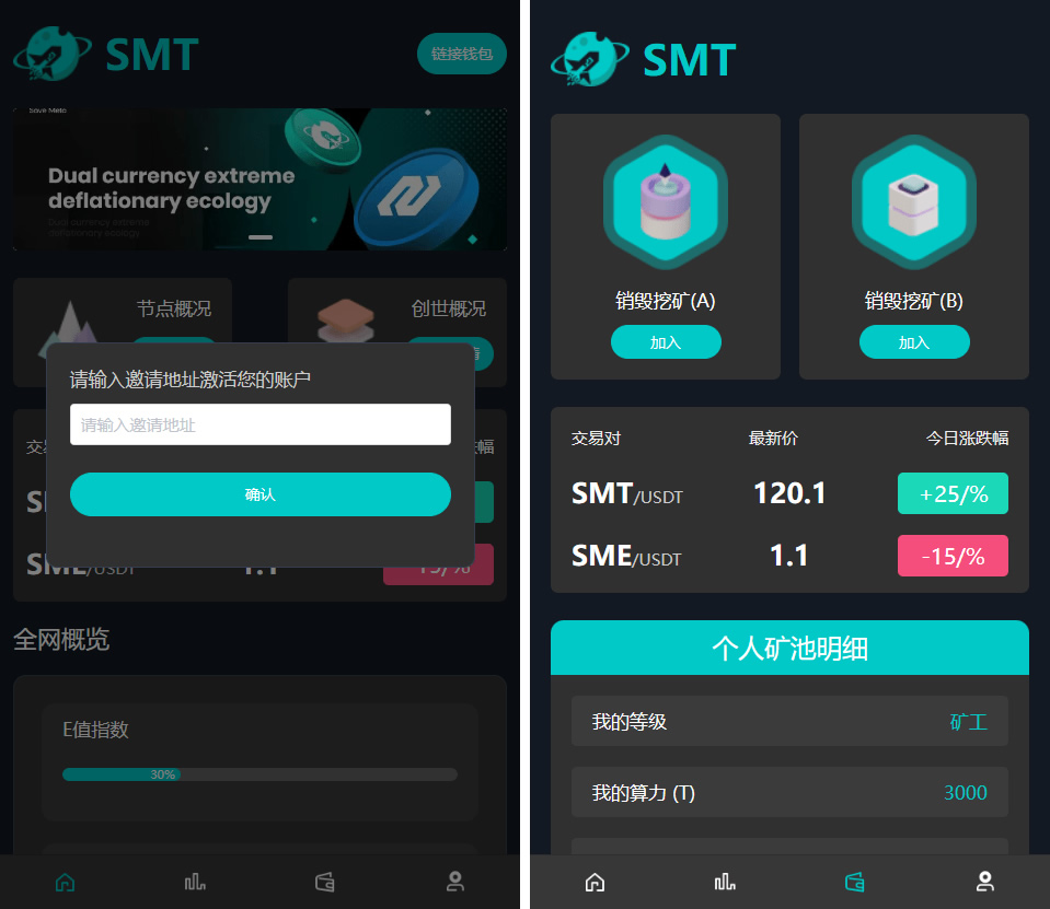 SMT挖矿理财源码运营版插图1