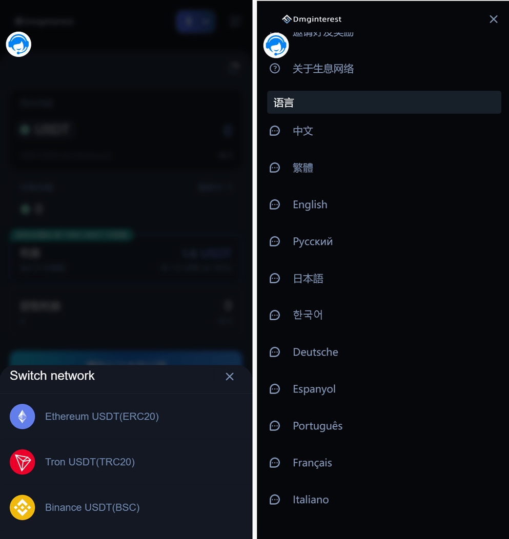 多国语言3链（TRC ERC BSC）授权持币生息源码运营版插图1