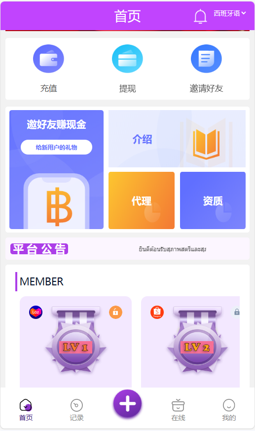 9国语言+9套UI海外多语言刷单抢单源码插图10