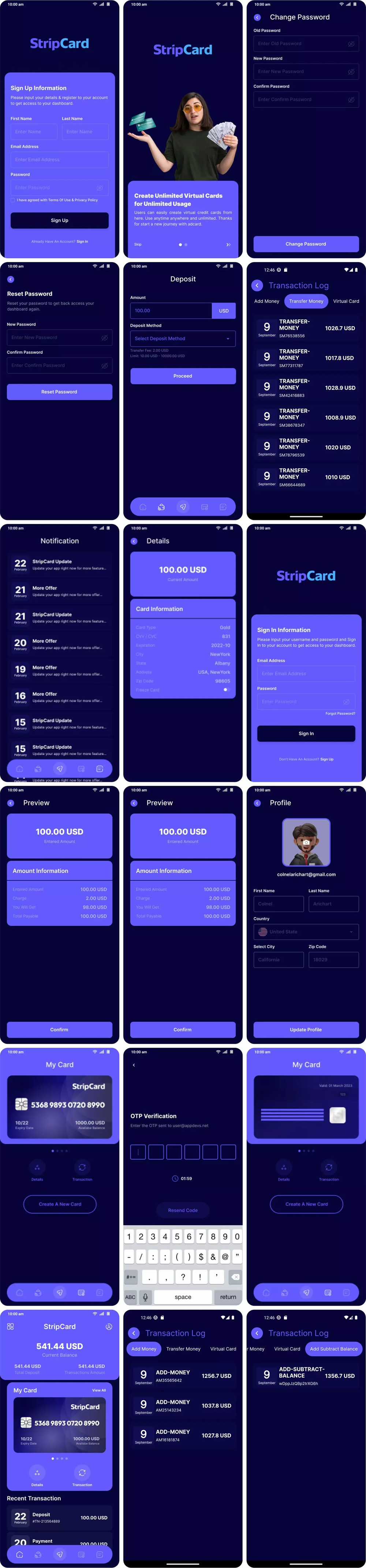 StripCard v3.2.0 在线数字虚拟信用卡系统+APP源码插图