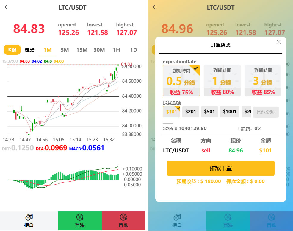 4语言时间盘交易所源码 K线正常+秒合约+质押插图1