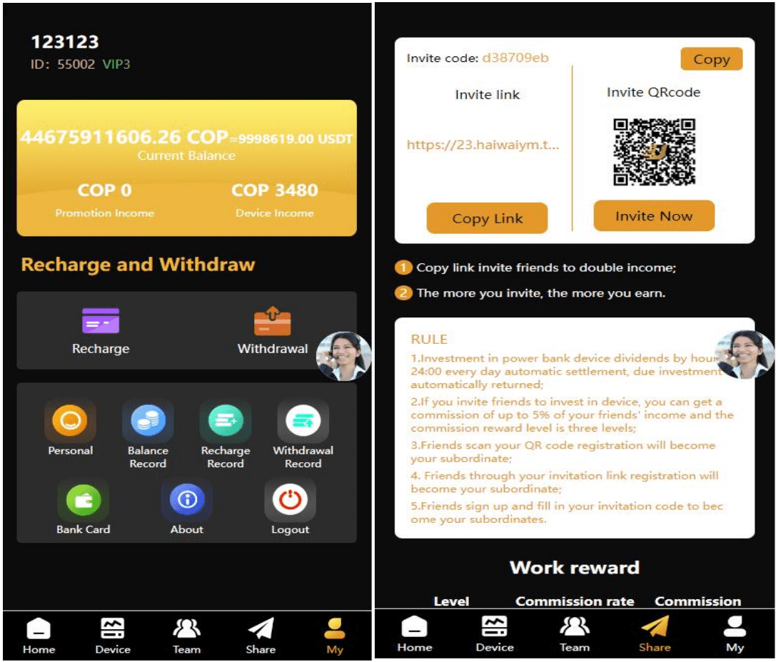 海外amazon多语言投资理财系统/投资理财源码/共享充电宝系统插图2