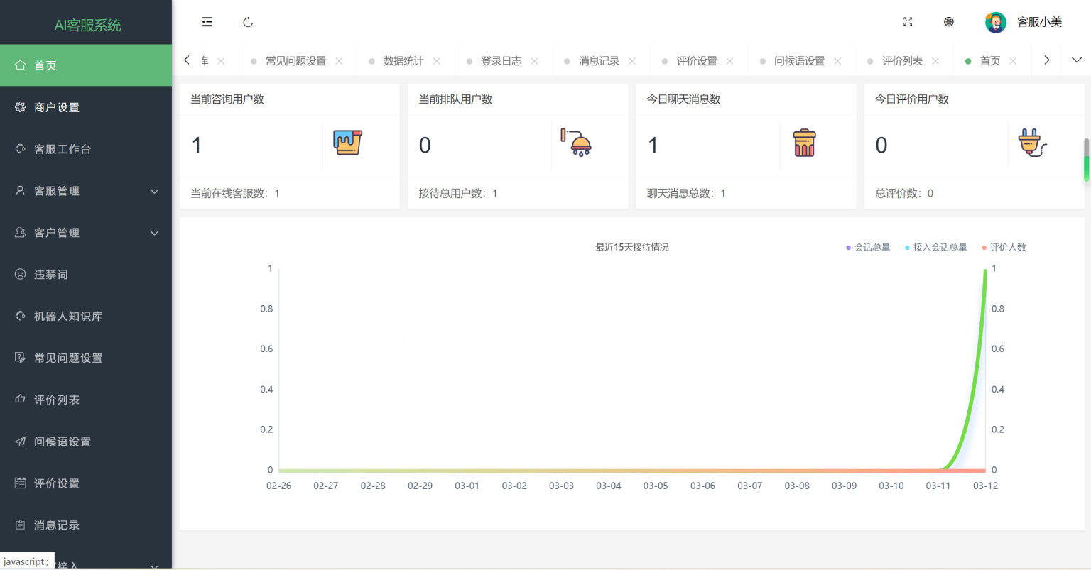 20国语言在线客服系统/AI智能客服/消息预知已读未读/多商户机器人/IM即时通讯聊天
