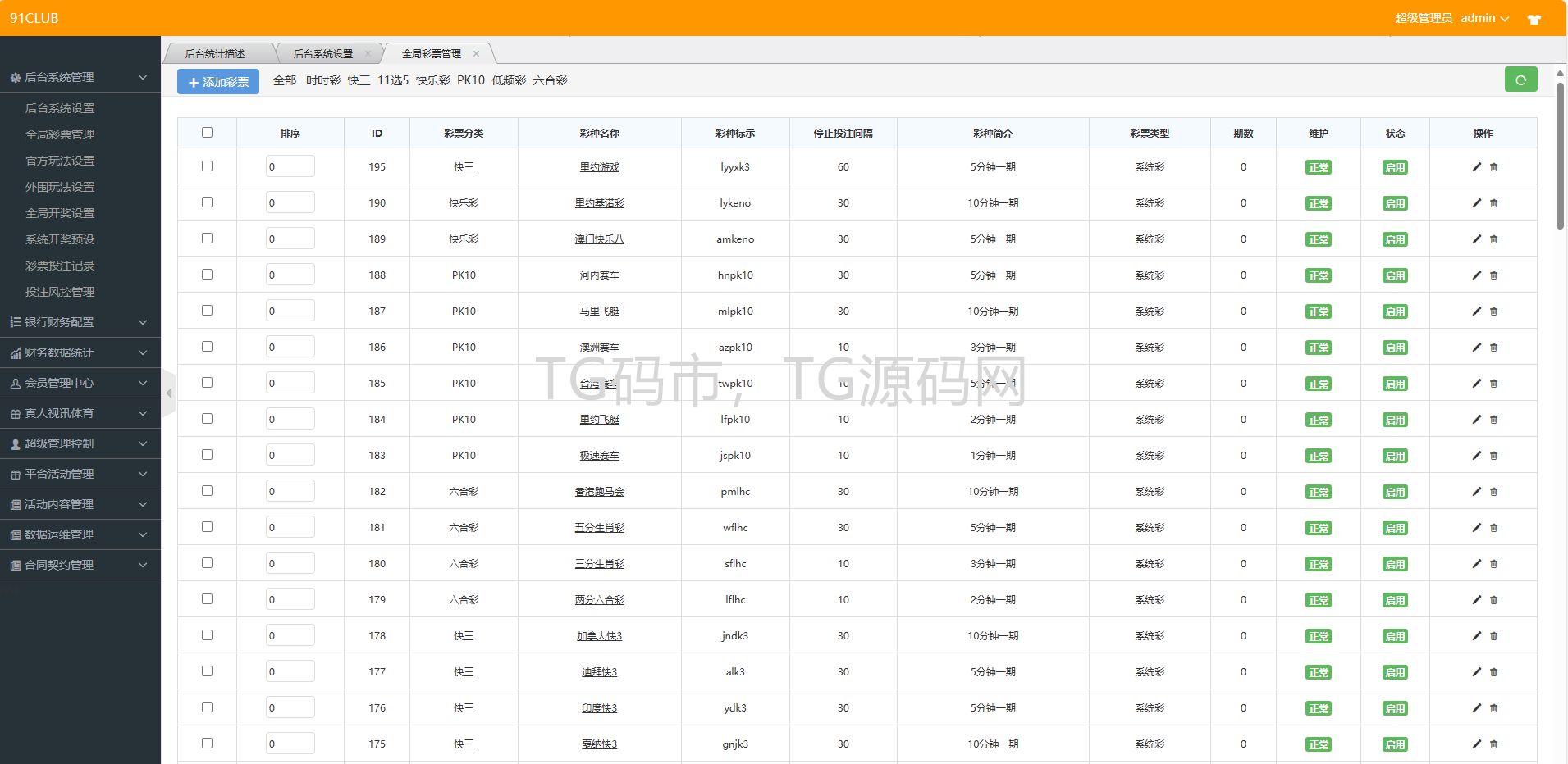 首发新UI（91CLUB）多国语言彩票源码时时彩源码印度彩票源码私彩超多彩种80余+，运营稳定插图10