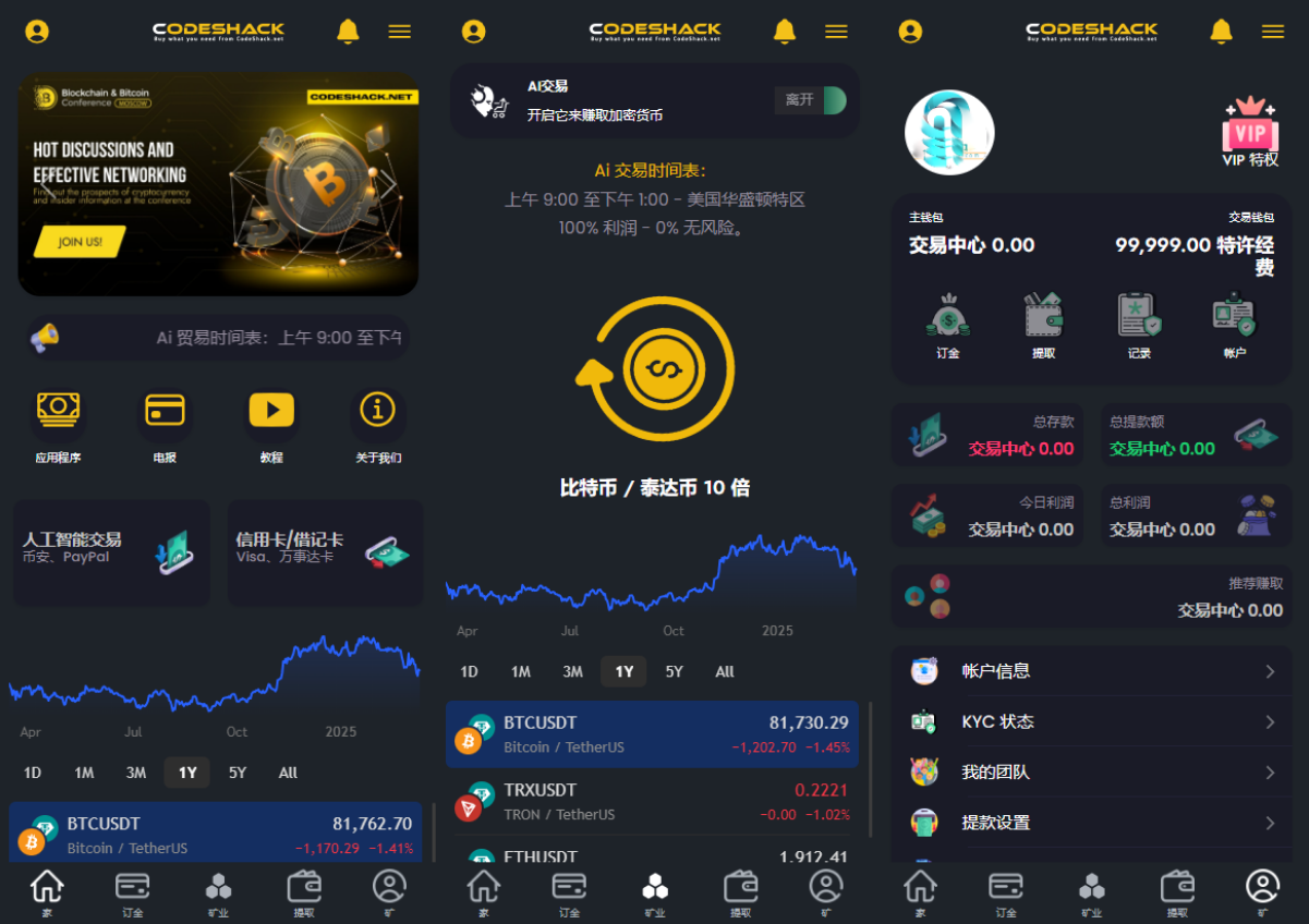 AI量化投资源码海外版区块链理财交易所源码 ai交易源码插图