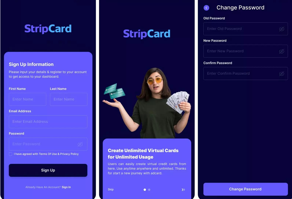 StripCard v3.2.0 在线数字虚拟信用卡系统+APP源码
